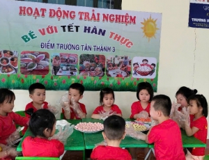 Trường Mầm Non Liên Hiệp tổ chức thành công hoạt động trải nghiệm: Bé với tết hàn thực, năm học 2024 -2025